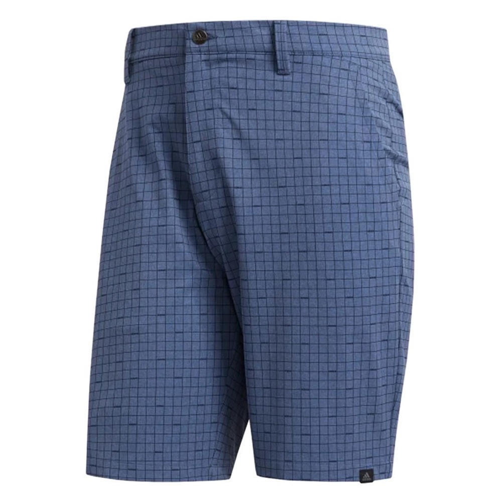 Adidas 365 Ultimate Golf Shorts, windowpane plaid, size 36. 9" inseam